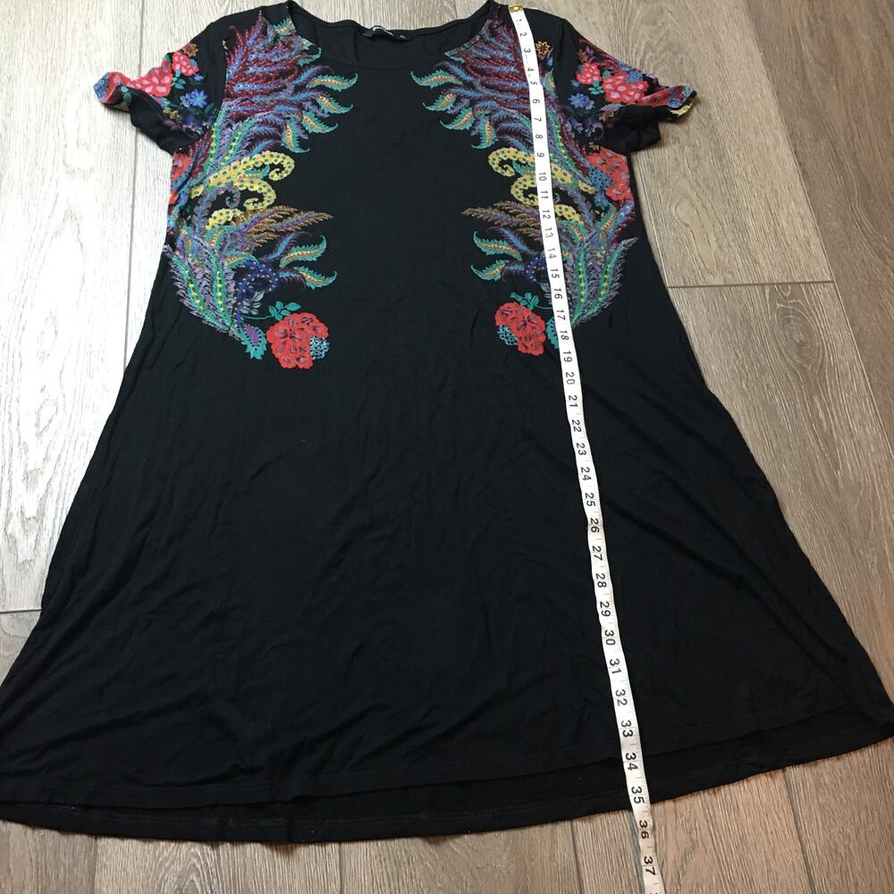 Desigual Ladies patterned Short Sleeve Dress Size XL Floral Paisley Pattern - Picture 8 of 9